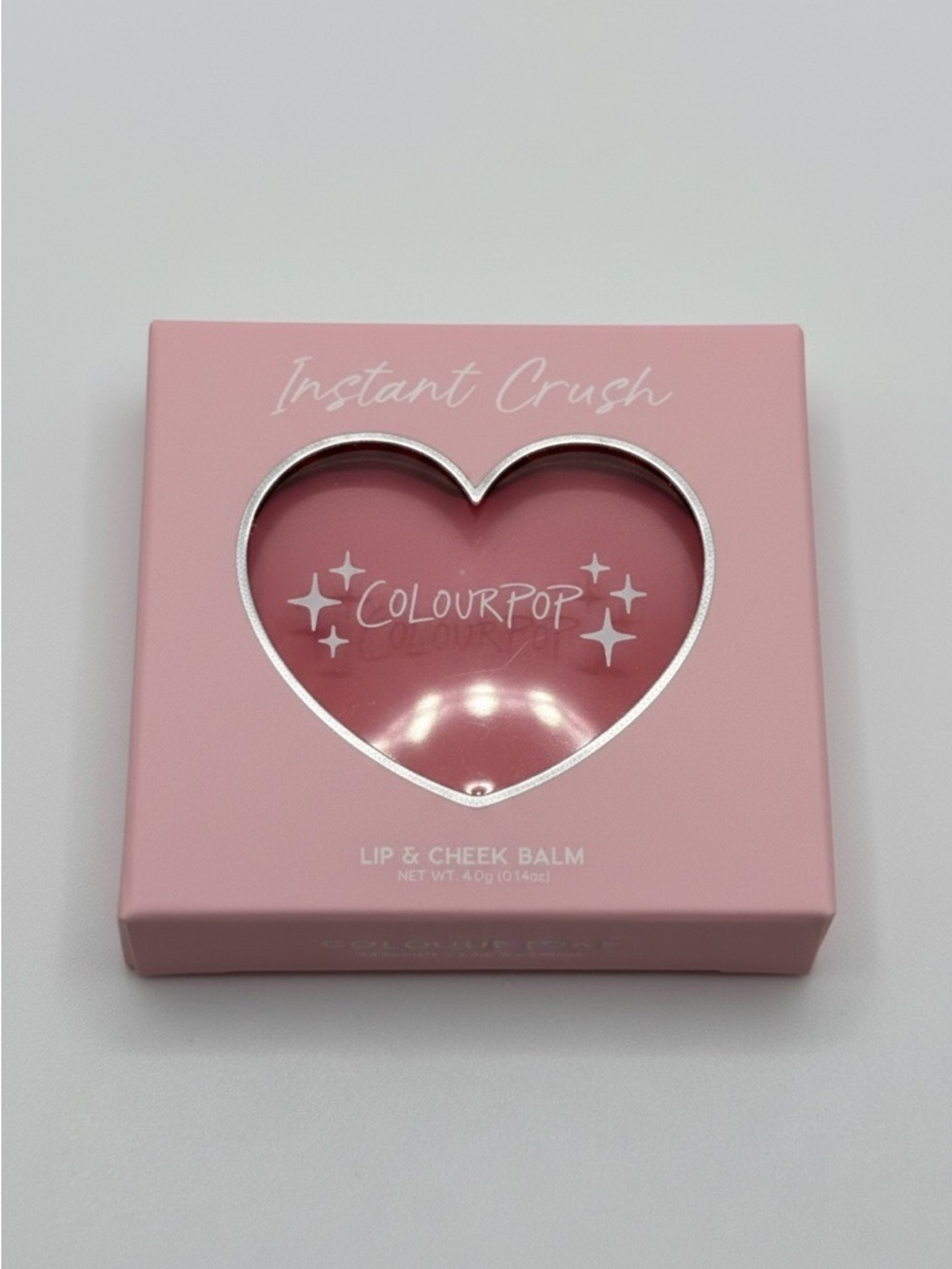 ✨5/$25✨ ColourPop Instant Crush Lip & Cheek Balm Heart Compact Pink NIB - Picture 2 of 4
